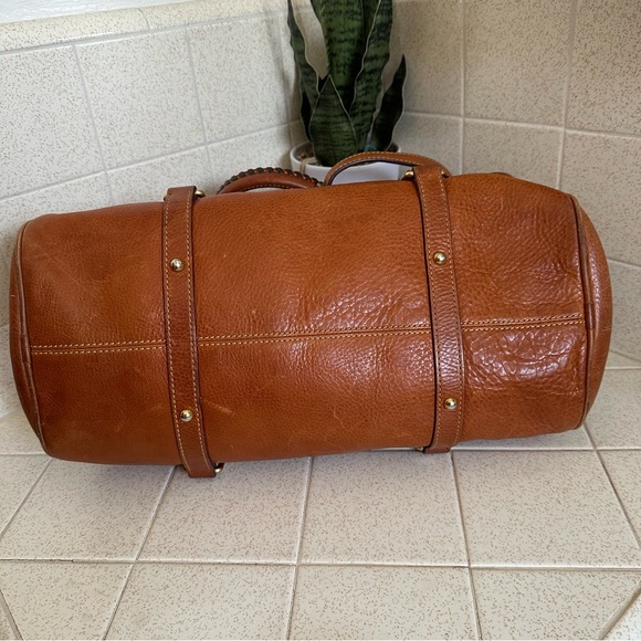 Dooney & Bourke Florentine Leather Tassle Satchel Bag - Picture 9 of 15